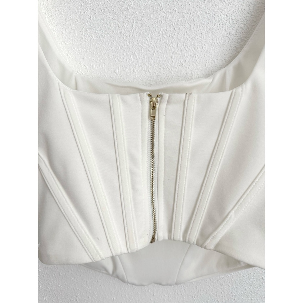Stylized White Women's Tank - Picture 3 of 3